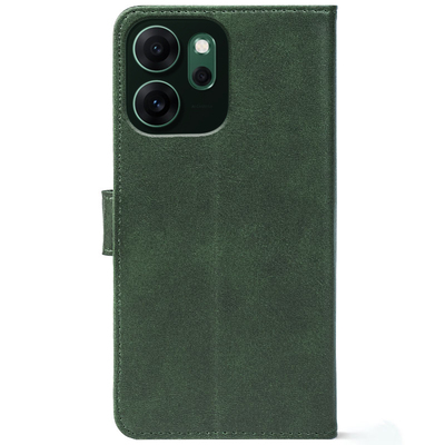 Чохол-книжка Crazy Horse Clasic для Oppo Reno 14 F Dark Green (Front)