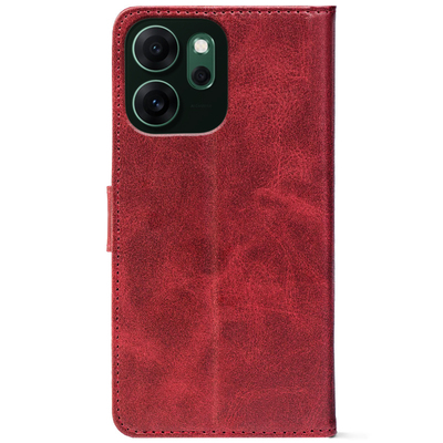 Чохол-книжка Crazy Horse Clasic для Oppo Reno 14 F Red Wine (Front)