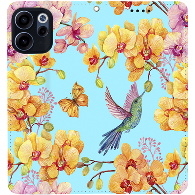 Чохол-книжка BoxFace для Oppo Reno 15 F Colibri in Orchids