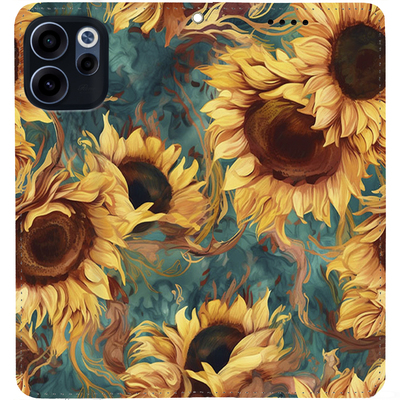 Чохол-книжка BoxFace для Oppo Reno 15 F Соняшники