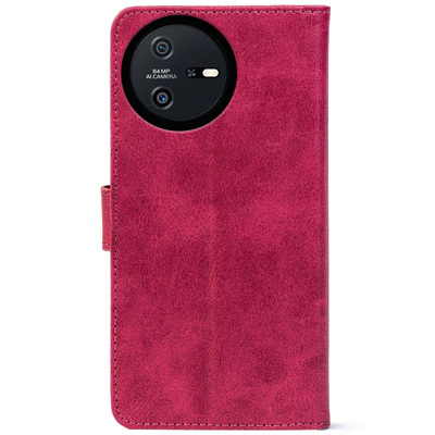 Чохол-книжка Crazy Horse Clasic для Blackview Oscal Tiger 12 Magenta (Front)