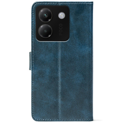 Чохол-книжка Crazy Horse Clasic для Poco M7 Pro 5G Dark Blue (Front)