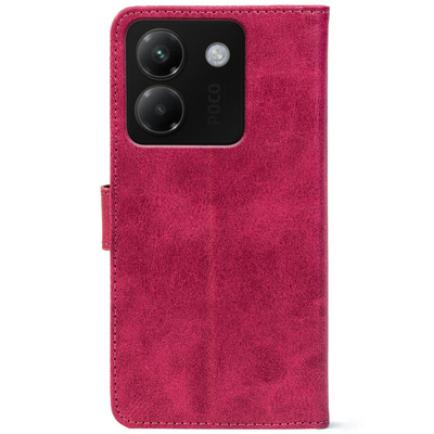 Чохол-книжка Crazy Horse Clasic для Poco M7 Pro 5G Magenta (Front)