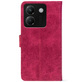 Чохол-книжка Crazy Horse Clasic для Poco M7 Pro 5G Magenta (Front)