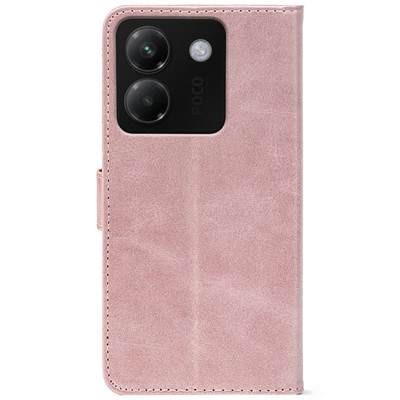 Чохол-книжка Crazy Horse Clasic для Poco M7 Pro 5G Rose Gold (Front)