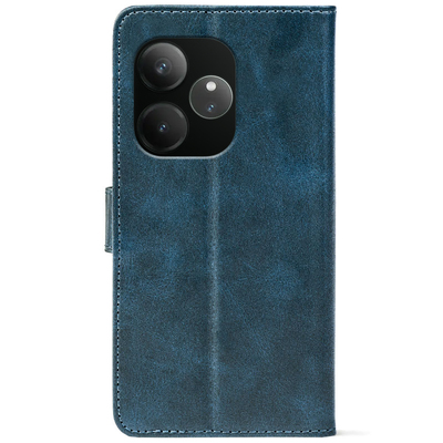 Чохол-книжка Crazy Horse Clasic для Realme GT 6 Dark Blue (Front)