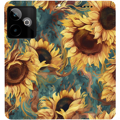Чохол-книжка BoxFace для Realme GT 7 5G Соняшники