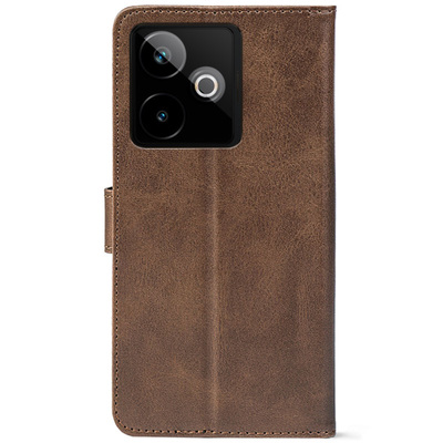 Чохол-книжка Crazy Horse Clasic для Realme GT 7 5G Brown (Front)