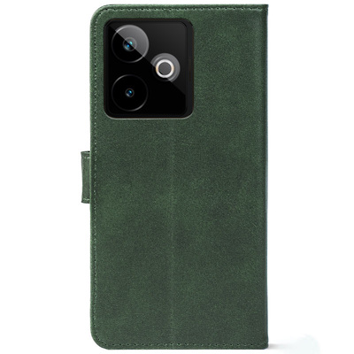 Чохол-книжка Crazy Horse Clasic для Realme GT 7 5G Dark Green (Front)