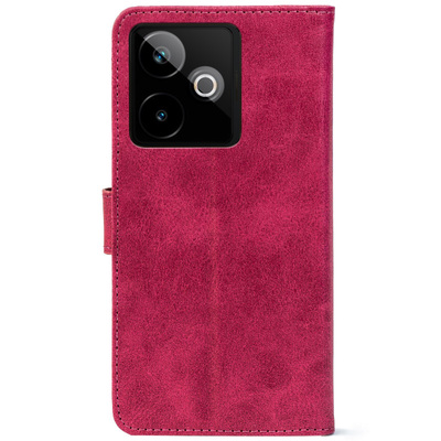 Чохол-книжка Crazy Horse Clasic для Realme GT 7 5G Magenta (Front)