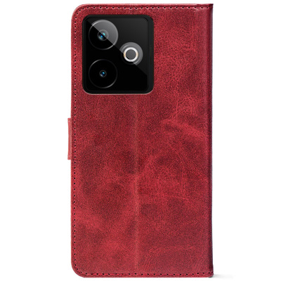 Чохол-книжка Crazy Horse Clasic для Realme GT 7 5G Red Wine (Front)