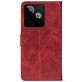 Чохол-книжка Crazy Horse Clasic для Realme GT 7 5G Red Wine (Front)