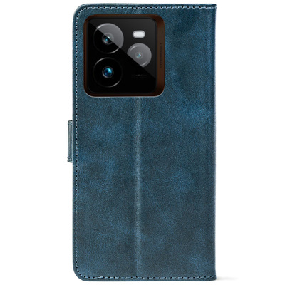 Чохол-книжка Crazy Horse Clasic для Realme GT 7 Pro Dark Blue (Front)