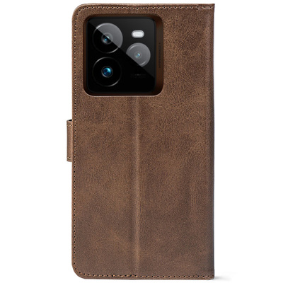 Чохол-книжка Crazy Horse Clasic для Realme GT 7 Pro Brown (Front)