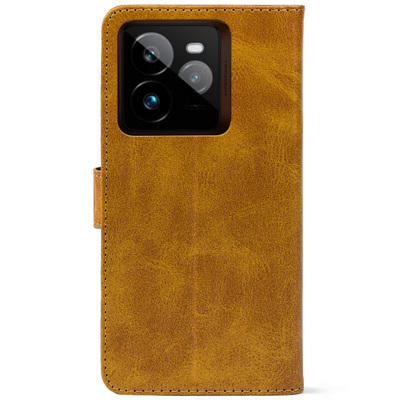Чохол-книжка Crazy Horse Clasic для Realme GT 7 Pro Camel (Front)