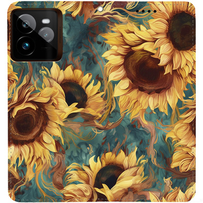 Чохол-книжка BoxFace для Realme GT 7 Pro Соняшники