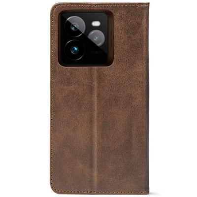 Чохол-книжка Crazy Horse Clasic для Realme GT 7 Pro Brown (Strong)