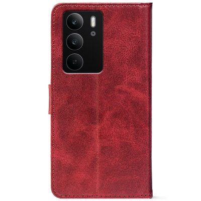 Чохол-книжка Crazy Horse Clasic для Realme C75 Red Wine (Front)