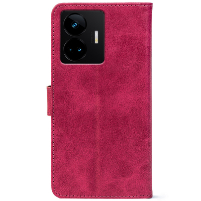 Чохол-книжка Crazy Horse Clasic для Realme GT3 Magenta (Front)