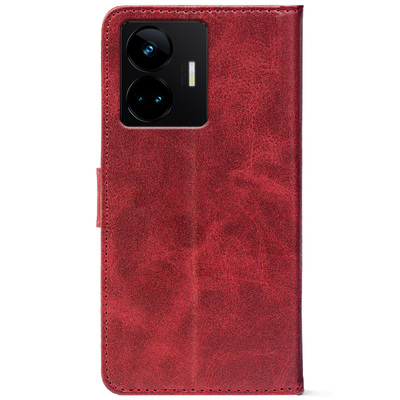 Чохол-книжка Crazy Horse Clasic для Realme GT3 Red Wine (Front)