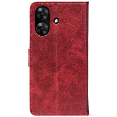 Чохол-книжка Crazy Horse Clasic для Realme Note 60 Red Wine (Front)