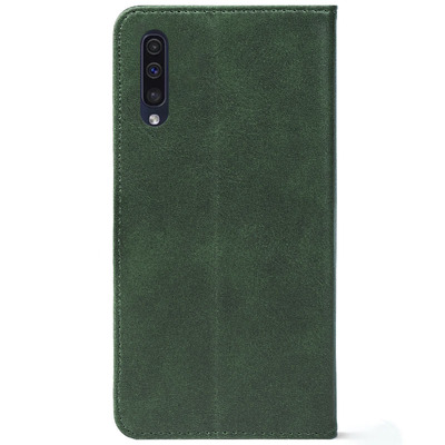 Чохол-книжка Crazy Horse Clasic для Samsung Galaxy A50 (A505) Dark Green (Strong)