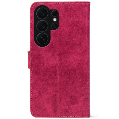 Чохол-книжка Crazy Horse Clasic для Samsung Galaxy S26 Ultra (S948) Magenta (Front)