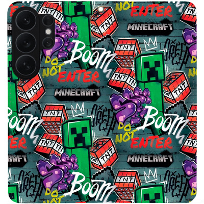 Чохол-книжка BoxFace для Samsung Galaxy S26 Ultra (S948) Minecraft Creeper Boom