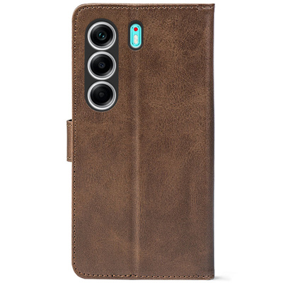Чохол-книжка Crazy Horse Clasic для Tecno Camon 40 Brown (Front)