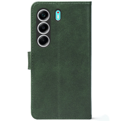 Чохол-книжка Crazy Horse Clasic для Tecno Camon 40 Dark Green (Front)