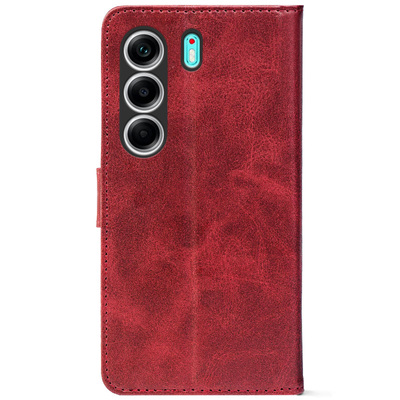 Чохол-книжка Crazy Horse Clasic для Tecno Camon 40 Red Wine (Front)