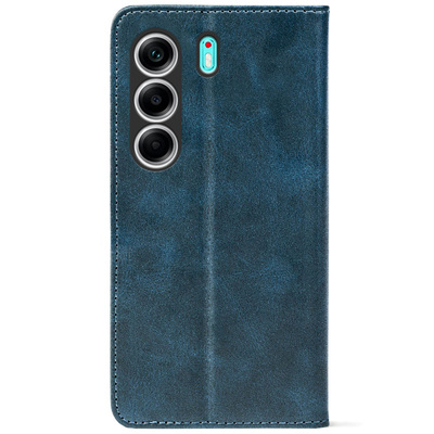 Чохол-книжка Crazy Horse Clasic для Tecno Camon 40 Dark Blue (Strong)