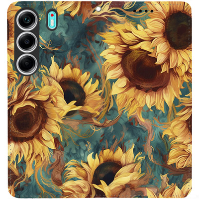 Чохол-книжка BoxFace для Tecno Camon 40 Соняшники