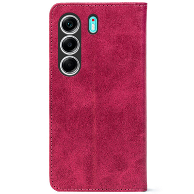 Чохол-книжка Crazy Horse Clasic для Tecno Camon 40 Magenta (Strong)