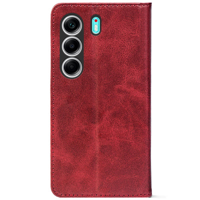 Чохол-книжка Crazy Horse Clasic для Tecno Camon 40 Red Wine (Strong)