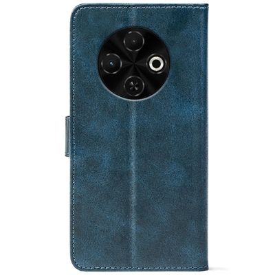 Чохол-книжка Crazy Horse Clasic для Tecno Spark 30C Dark Blue (Front)