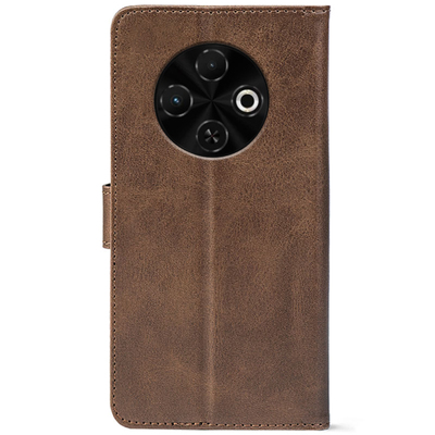 Чохол-книжка Crazy Horse Clasic для Tecno Spark 30C Brown (Front)