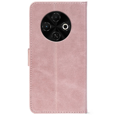 Чохол-книжка Crazy Horse Clasic для Tecno Spark 30C Rose Gold (Front)