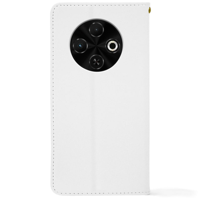 Чохол-книжка Crazy Horse Clasic для Tecno Spark 30C White (Strong)