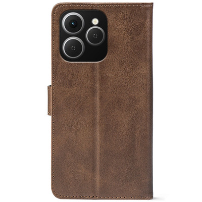 Чохол-книжка Crazy Horse Clasic для Tecno Spark 40 Brown (Front)
