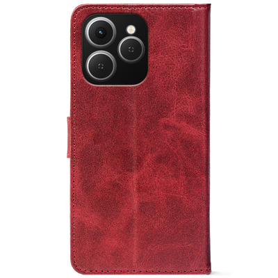Чохол-книжка Crazy Horse Clasic для Tecno Spark 40 Red Wine (Front)