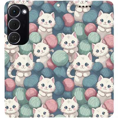 Чохол-книжка BoxFace для Tecno Spark 40 Pro Plus Котики Клубочки