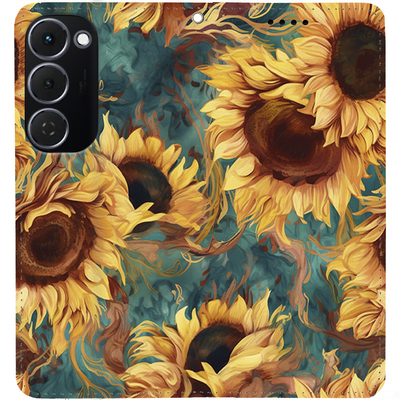 Чохол-книжка BoxFace для Tecno Spark 40 Pro Plus Соняшники