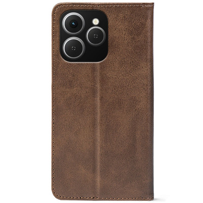 Чохол-книжка Crazy Horse Clasic для Tecno Spark 40 Brown (Strong)