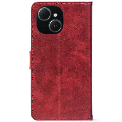 Чохол-книжка Crazy Horse Clasic для Tecno Spark 40C Red Wine (Front)
