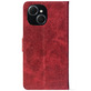 Чохол-книжка Crazy Horse Clasic для Tecno Spark 40C Red Wine (Front)