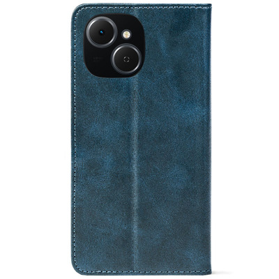 Чохол-книжка Crazy Horse Clasic для Tecno Spark 40C Dark Blue (Front)