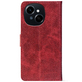 Чохол-книжка Crazy Horse Clasic для Tecno Spark Go 1 Red Wine (Front)