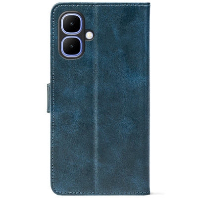 Чохол-книжка Crazy Horse Clasic для Tecno Spark Go 2 Dark Blue (Front)