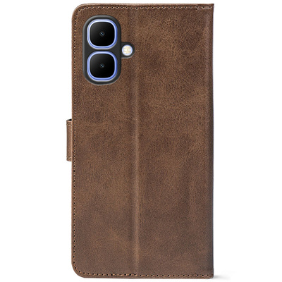 Чохол-книжка Crazy Horse Clasic для Tecno Spark Go 2 Brown (Front)